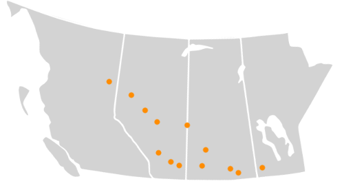 Map Western Provinces